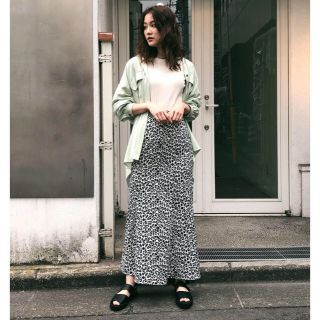 マウジー(moussy)の新作完売☆MOUSSY leopard maxiスカート☆レオパードスカート新品(ロングスカート)