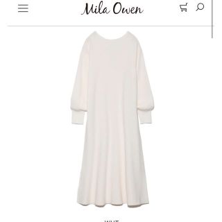 ミラオーウェン(Mila Owen)のmilaowen バックレースアップニットワンピース👗💓(ロングワンピース/マキシワンピース)