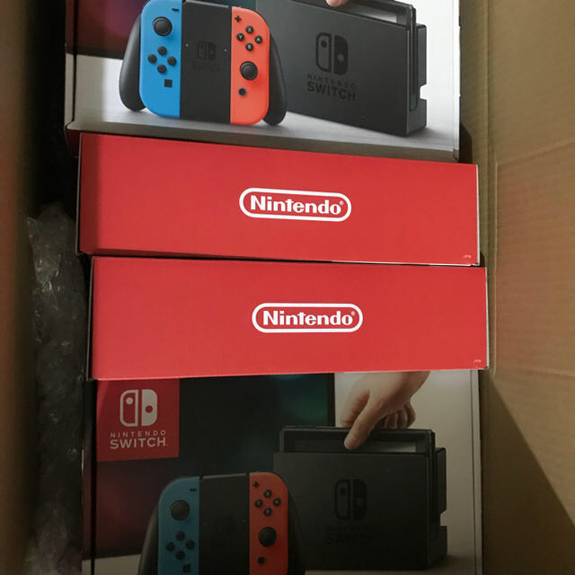 Nintendo Switch - 任天堂スイッチ 本体 ネオン12台の通販 by 紙飛行機 ...