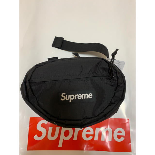 supreme waist bag黒