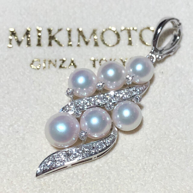 レビューで送料無料】 MIKIMOTO - ペンダント ダイヤモンド パール K18