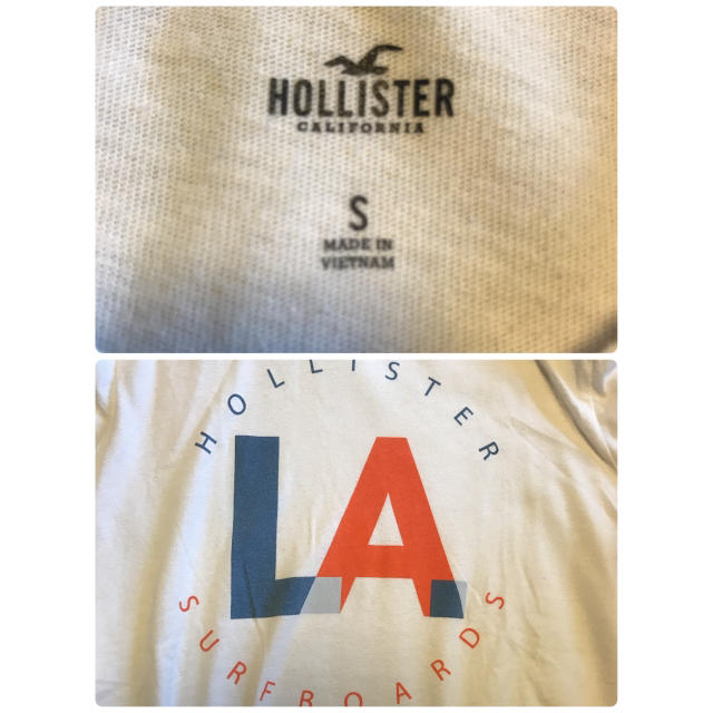 Hollister(ホリスター)のHOLLISTER ホリスター LA デカロゴ 半袖 Tシャツ サーフ Sサイズ メンズのトップス(Tシャツ/カットソー(半袖/袖なし))の商品写真