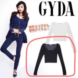 ジェイダ(GYDA)のGYDA レーストップス 美品(カットソー(長袖/七分))