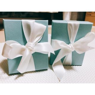 ティファニー(Tiffany & Co.)のティファニー空箱  リボン付き  2個セット(小物入れ)