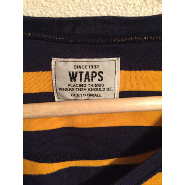 W)taps(ダブルタップス)のwtaps  Vasque 15ss ボーダー Vネック Tシャツ S イエロー メンズのトップス(Tシャツ/カットソー(半袖/袖なし))の商品写真