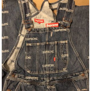 supreme Logo Denim Overalls Mサイズ blue