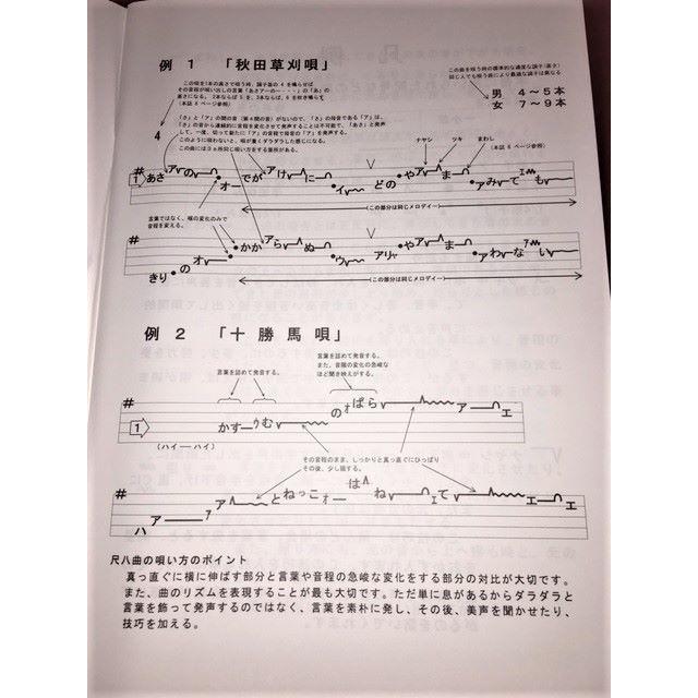 「日本の民謡　五線譜」～尺八曲集～　　唄譜/楽譜/歌詞/教本 楽器の和楽器(尺八)の商品写真