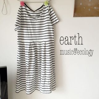 アースミュージックアンドエコロジー(earth music & ecology)のearth music&ecology(ひざ丈ワンピース)