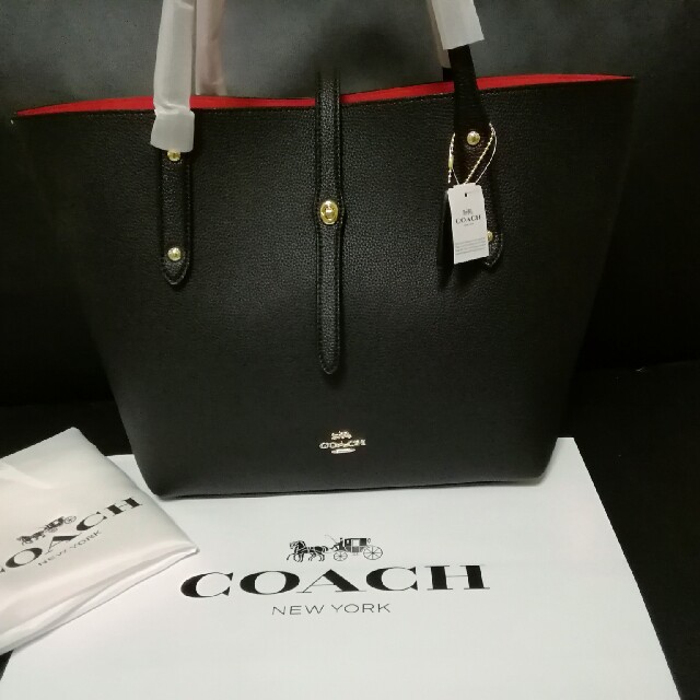 【良品】COACH コーチ F58849 レザー トートバッグ ショルダーバッグ