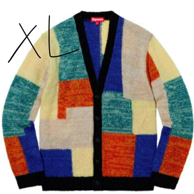 Supreme(シュプリーム)の19 Supreme XL Patchwork Mohair Cardigan  メンズのトップス(カーディガン)の商品写真