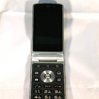 エルジーエレクトロニクス(LG Electronics)の美品　SIMフリー　LGS01　j:COM ネイビー　ガラホ(スマートフォン本体)