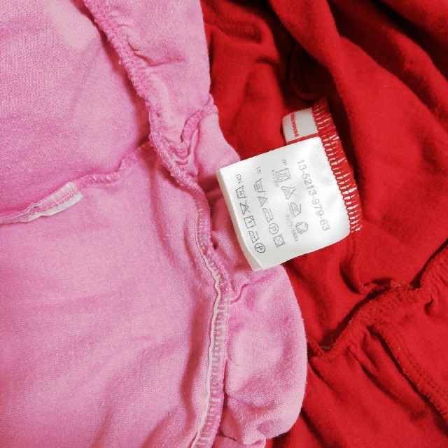 mikihouse(ミキハウス)のとも様専用　ミキハウス　赤の長袖Tシャツのみ キッズ/ベビー/マタニティのキッズ服女の子用(90cm~)(Tシャツ/カットソー)の商品写真