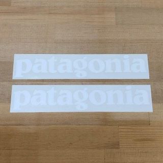 パタゴニア(patagonia)のpatagonia ステッカー カッティング　白 2枚(その他)