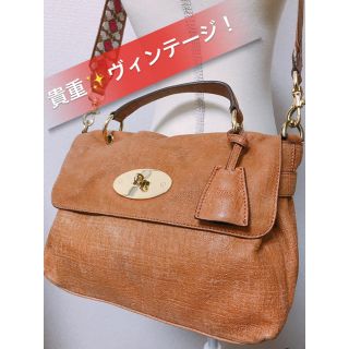 マルベリー(Mulberry)の【希少！ヴィンテージ品】マルベリー レザー2WAY バッグ ブラウン(ショルダーバッグ)