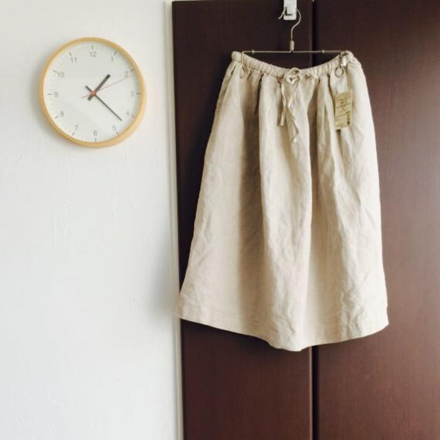 MUJI (無印良品)(ムジルシリョウヒン)の🌸無印良品リネンスカート未使用🌸 レディースのスカート(ひざ丈スカート)の商品写真