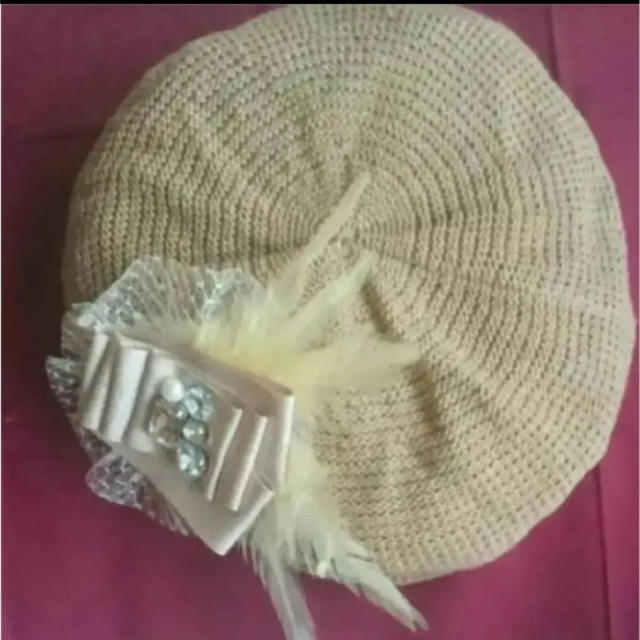 And A(アンドエー)のand a麦わらベレー帽 レディースの帽子(ハンチング/ベレー帽)の商品写真