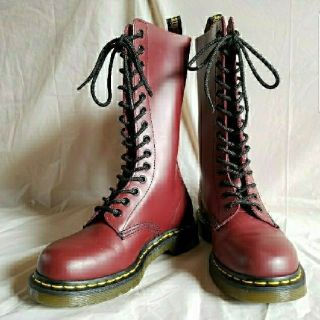 ドクターマーチン(Dr.Martens)のドクターマーチン チェリーレッド 美品(ブーツ)