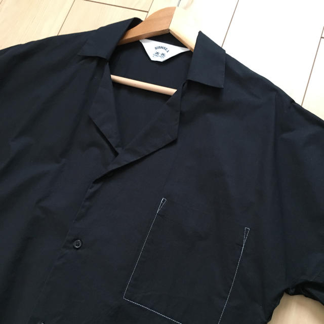 SUNSEA(サンシー)の16ss SUNSEA Cotton Shrimp Shirt Black 2 メンズのトップス(シャツ)の商品写真