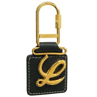 ロエベ(LOEWE)の正規品 美品 ロエベ LOEWE キーホルダー キーリング 革 【KW6815】(キーホルダー)