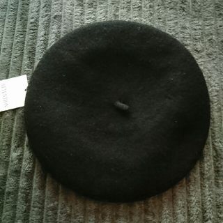 ウィゴー(WEGO)の【最終値下げ】ベレー帽(ブラック)(ハンチング/ベレー帽)
