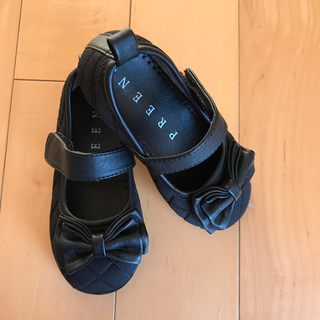 ニシマツヤ(西松屋)の16cm フォーマル女の子靴 リボン付き ほぼ未使用(フォーマルシューズ)