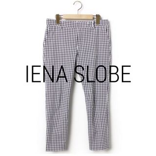 スローブイエナ(SLOBE IENA)のIENA ギンガムチェック パンツ(クロップドパンツ)