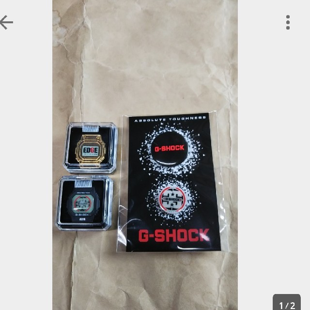 G-SHOCK(ジーショック)のG-SHOCK 35周年記念バッジセット メンズの時計(腕時計(デジタル))の商品写真