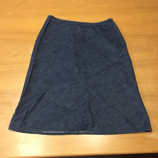 バーバリーブルーレーベル(BURBERRY BLUE LABEL)のバーバリー膝丈デニムスカート(ひざ丈スカート)