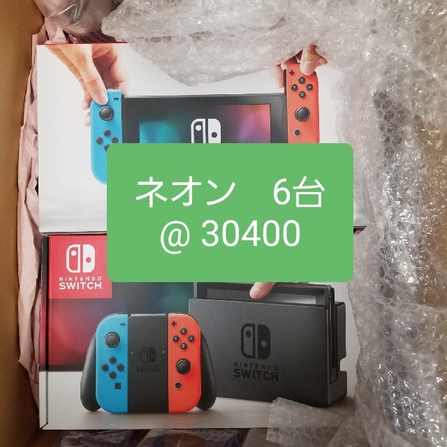 6台 Nintendo Switch スイッチ 本体 新品 ネオン 新型