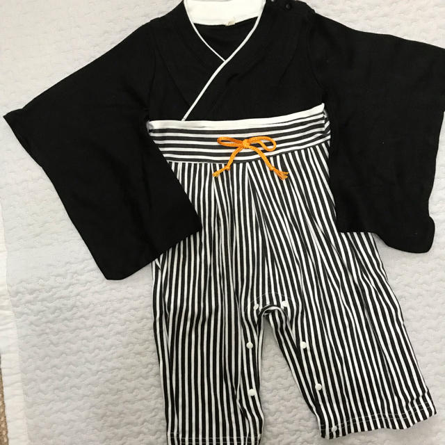 袴ロンパース キッズ/ベビー/マタニティのキッズ服男の子用(90cm~)(和服/着物)の商品写真