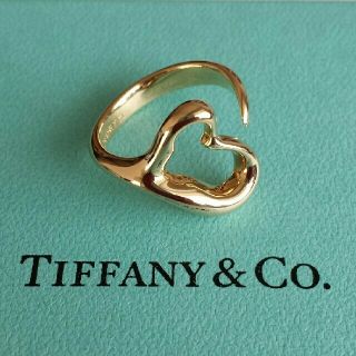 ティファニー(Tiffany & Co.)のTIFFANY オープンハートリング 750 YG(リング(指輪))