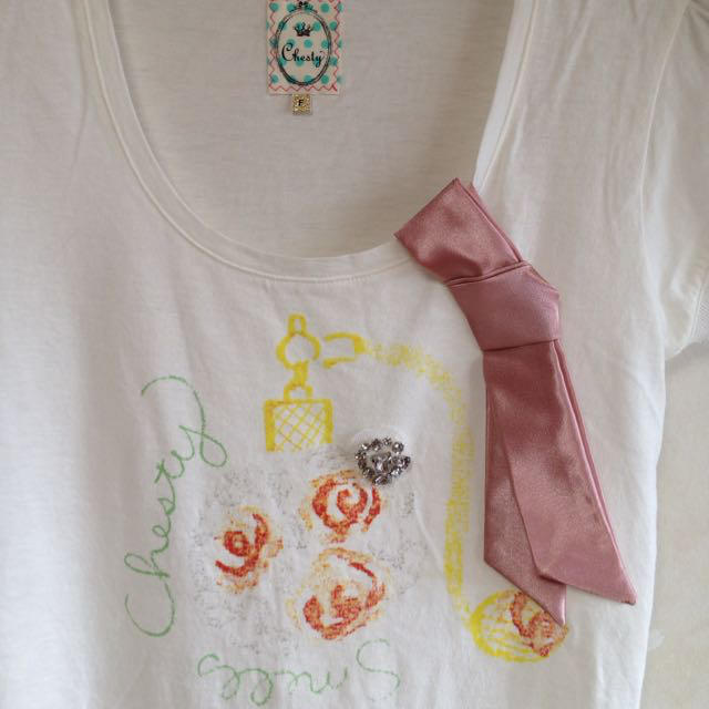 Chesty(チェスティ)のChesty半袖デザインTシャツ レディースのトップス(Tシャツ(半袖/袖なし))の商品写真