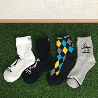 マンシングウェア(Munsingwear)の未使用 マンシングウェア レディースソックス 4足①セット(その他)