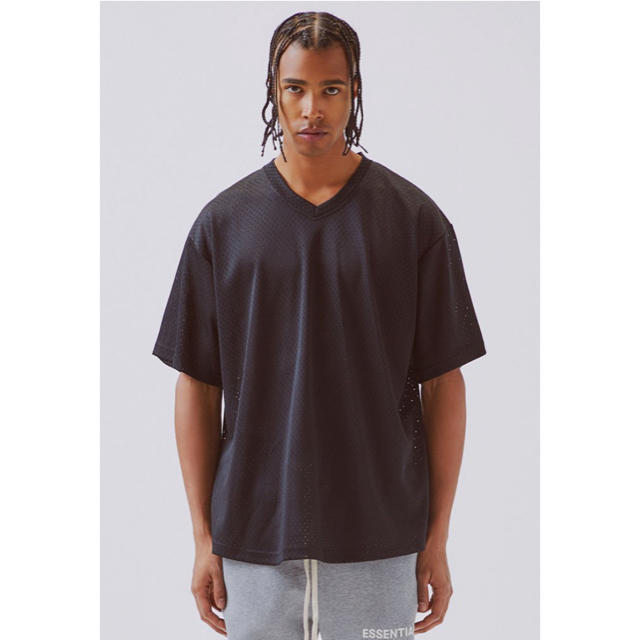 fog essentials Vネックメッシュ半袖Tシャツ Mサイズ 黒 新品