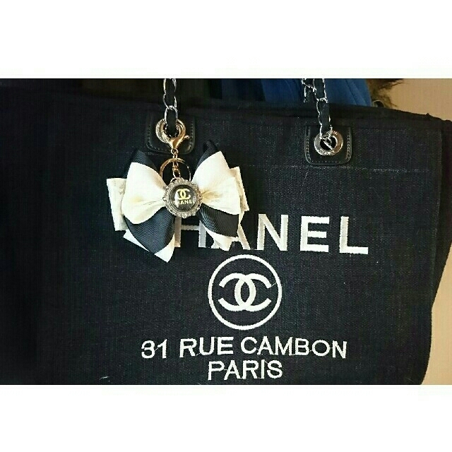 CHANEL(シャネル)のハンドメイド バックチャーム｡・:＋° ハンドメイドのファッション小物(バッグチャーム)の商品写真