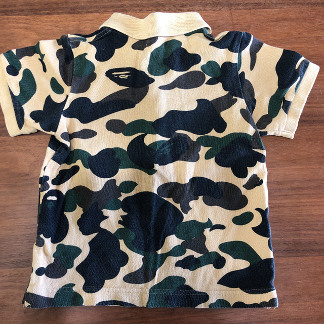 A BATHING APE(アベイシングエイプ)の【専用です。】BAPE KIDS カモ スター ポロシャツ 100 APE 2枚 キッズ/ベビー/マタニティのキッズ服男の子用(90cm~)(Tシャツ/カットソー)の商品写真