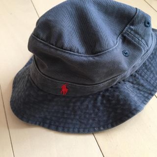 ラルフローレン(Ralph Lauren)のラルフローレン★ネイビーハット★サイズ48cm★使用感・色褪せあり(帽子)