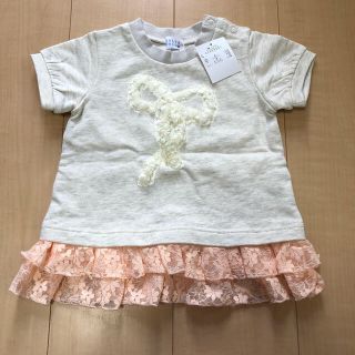 ハッカベビー(hakka baby)のHAKKA baby リボン トップス 新品未使用(その他)