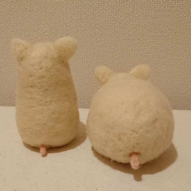 羊毛フェルト☆キンクマちゃん お人形 ハンドメイドのぬいぐるみ/人形(ぬいぐるみ)の商品写真