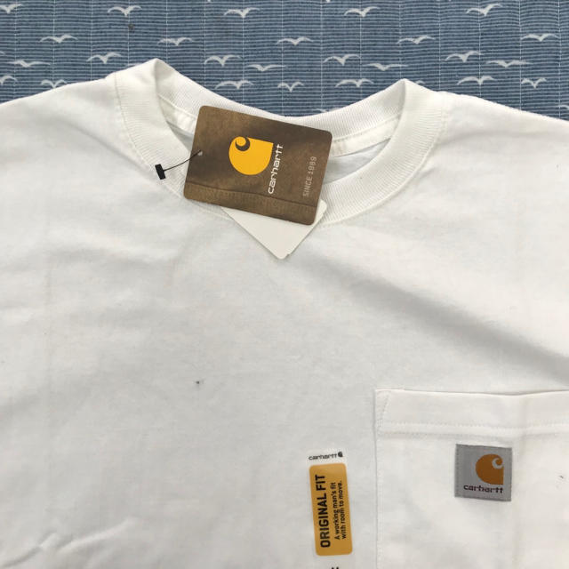 carhartt(カーハート)のCarhartt K87 カーハート ポケT WHITE 白 M メンズのトップス(Tシャツ/カットソー(半袖/袖なし))の商品写真