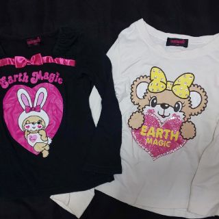 アースマジック(EARTHMAGIC)のロンT バニーマフィちゃん 110size アースマジック(Tシャツ/カットソー)