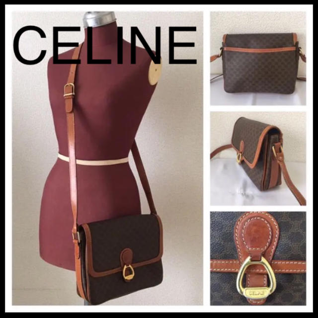 ◆レア◆CELINE セリーヌ◆ショルダー バッグ フラップ マカダム ブラゾンショルダーバッグ