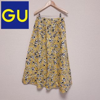 ジーユー(GU)の【専用】GU 花柄ミモレ丈スカート(ロングスカート)