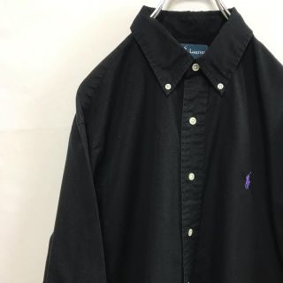 ラルフローレン(Ralph Lauren)のラルフローレン 黒 シャツ ボタンダウン BDシャツ ブラック(シャツ)