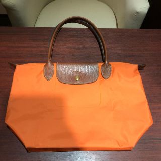 ロンシャン(LONGCHAMP)のかなつん様専用 ロンシャン プリアージュ トートバッグ ナイロン オレンジ系(ショルダーバッグ)