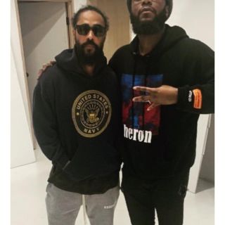 FEAR OF GOD - ジェリーロレンゾ着us navyスウェットパーカーの通販 by