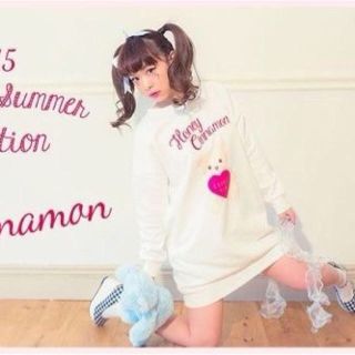 ハニーシナモン(Honey Cinnamon)のハニーシナモン くまちゃんスウェットワンピース(ミニワンピース)