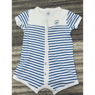 プチバトー(PETIT BATEAU)のプチバトー  ロンパース 春夏用 12m(ロンパース)