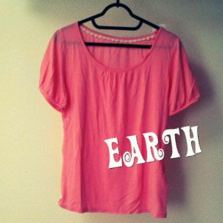 アースミュージックアンドエコロジー(earth music & ecology)のﾊﾟｽﾃﾙTｼｬﾂ * earth(Tシャツ(半袖/袖なし))