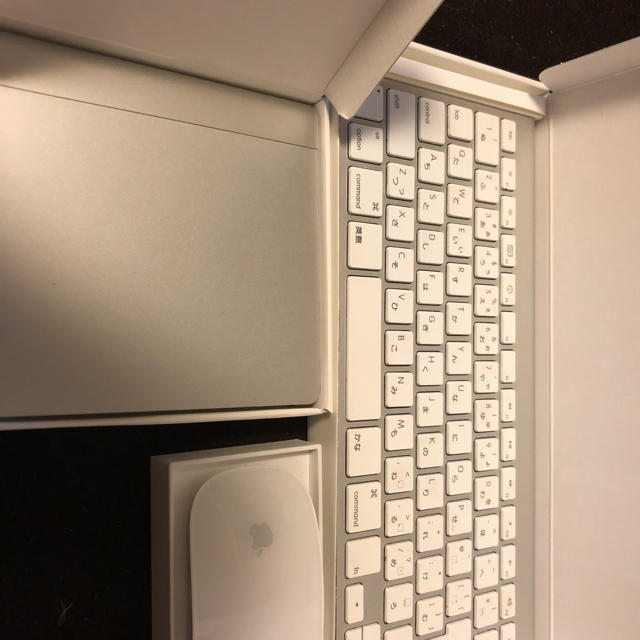 Apple(アップル)のMagic Mouse,Magic keyboard, trackpadセット スマホ/家電/カメラのPC/タブレット(PC周辺機器)の商品写真
